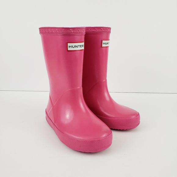 Hunter Other - **NFS** HUNTER Toddler Pink Gloss Rain Boots UK 7